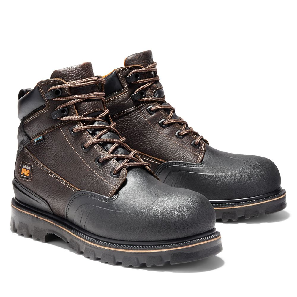 Bocanci De Muncă Timberland Barbati Maro/Negrii - Pro® Rigmaster 6\" Steel Toe - Romania - DWUIXV732